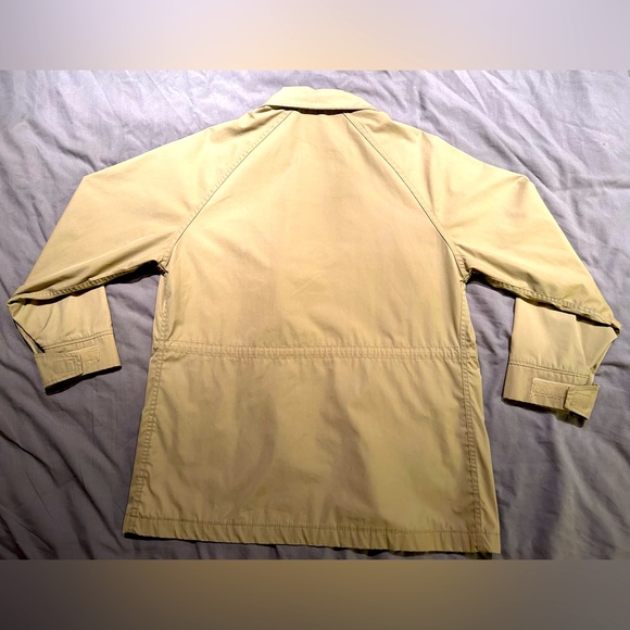 Vintage 80’s Woolrich Jacket Womens M Tan Khaki Barn Chore Coat USA Pockets EUC - Picture 6 of 8